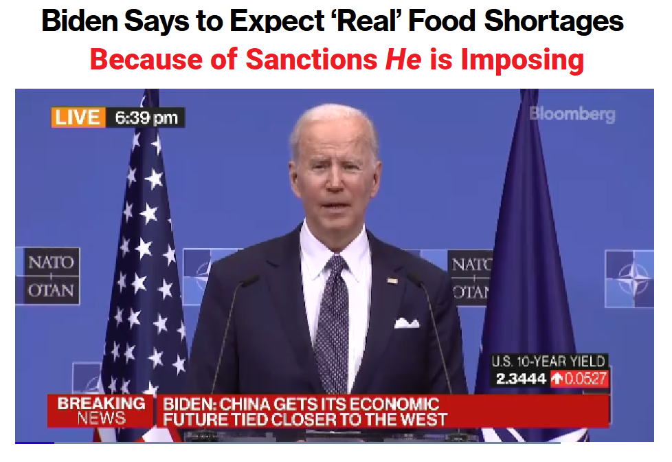 Biden Imposing Shortages